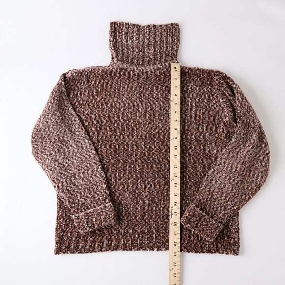 Vtg Carolyn Taylor Sweater Womens Sz L Knit Turtleneck Acrylic 90s Cottagecore - Picture 4 of 11